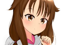 Preview wallpaper girl, ponytails, glance, bows, anime