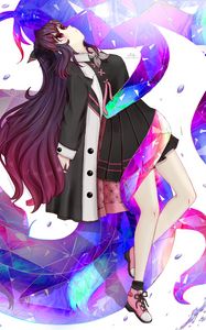 Preview wallpaper girl, pose, dress, anime, art