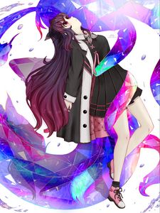 Preview wallpaper girl, pose, dress, anime, art