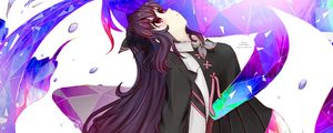 Preview wallpaper girl, pose, dress, anime, art