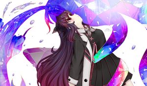 Preview wallpaper girl, pose, dress, anime, art