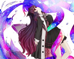 Preview wallpaper girl, pose, dress, anime, art