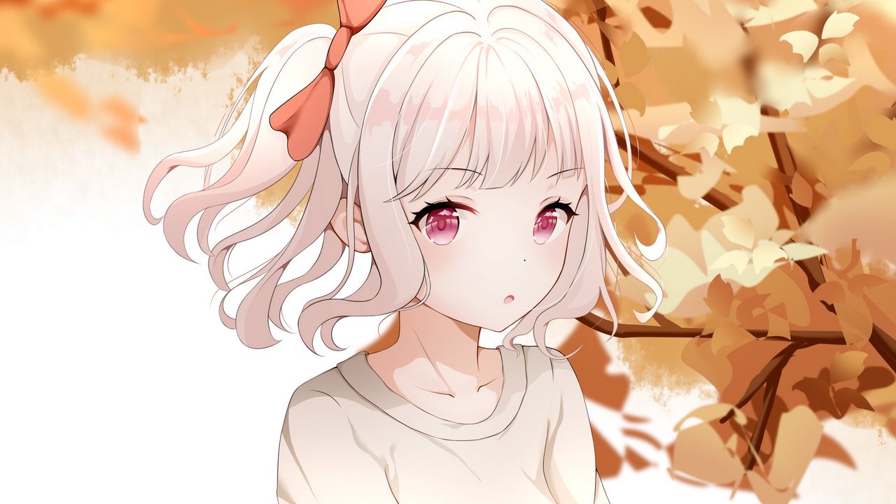 Wallpaper girl, pose, glance, anime, art