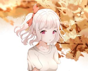 Preview wallpaper girl, pose, glance, anime, art