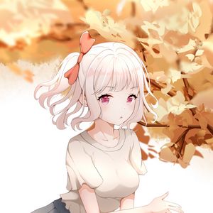 Preview wallpaper girl, pose, glance, anime, art