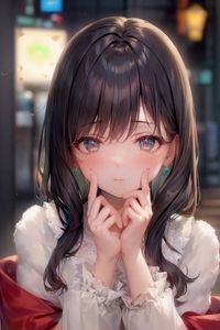 Preview wallpaper girl, pose, jewelry, cute, art, anime