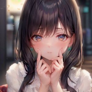 Preview wallpaper girl, pose, jewelry, cute, art, anime