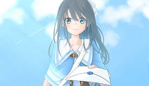 Preview wallpaper girl, postman, envelope, letter, anime