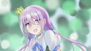 Preview wallpaper girl, queen, crown, anime, art