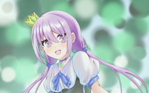 Preview wallpaper girl, queen, crown, anime, art