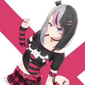 Preview wallpaper girl, queen, emo, subculture, anime, art