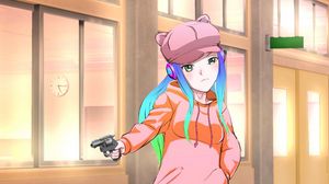 Preview wallpaper girl, revolver, anime, art