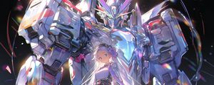 Preview wallpaper girl, robot, art, anime