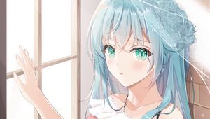 Preview wallpaper girl, sad, tears, alone, anime