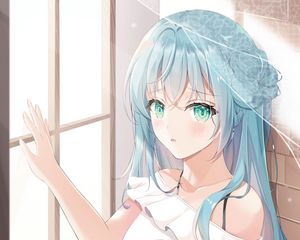 Preview wallpaper girl, sad, tears, alone, anime