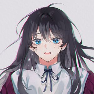 Preview wallpaper girl, sad, tears, anime, art