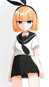 Preview wallpaper girl, sailor suit, uniform, anime