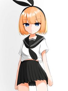 Preview wallpaper girl, sailor suit, uniform, anime