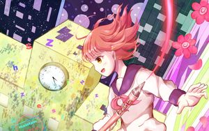 Preview wallpaper girl, schoolgirl, artist, fantasy, anime