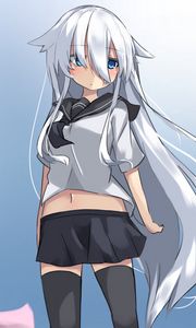 Preview wallpaper girl, schoolgirl, sailor suit, anime