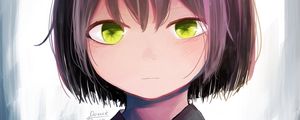 Preview wallpaper girl, shirt, glance, anime, art