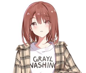 Preview wallpaper girl, shirt, style, anime