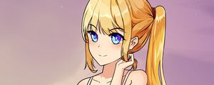 Preview wallpaper girl, skirt, pose, anime