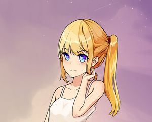 Preview wallpaper girl, skirt, pose, anime