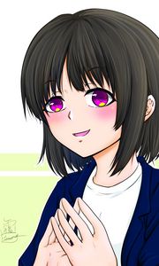 Preview wallpaper girl, smile, anime