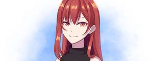 Preview wallpaper girl, smile, art, anime