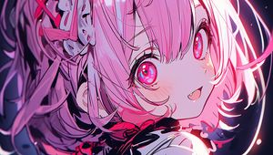Preview wallpaper girl, smile, blush, cap, anime