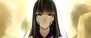 Preview wallpaper girl, smile, cyborg, anime, art