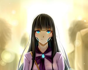 Preview wallpaper girl, smile, cyborg, anime, art