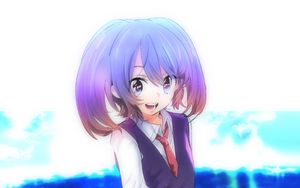 Preview wallpaper girl, smile, dance, anime