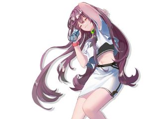 Preview wallpaper girl, smile, dance, movement, anime