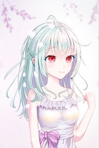 Preview wallpaper girl, smile, dress, anime, art, gentle