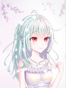 Preview wallpaper girl, smile, dress, anime, art, gentle