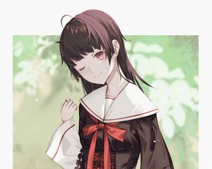 Preview wallpaper girl, smile, dress, jewelry, anime