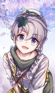 Preview wallpaper girl, smile, glance, pose, anime
