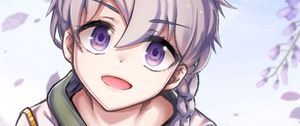 Preview wallpaper girl, smile, glance, pose, anime