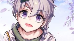 Preview wallpaper girl, smile, glance, pose, anime