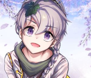 Preview wallpaper girl, smile, glance, pose, anime