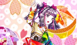 Preview wallpaper girl, smile, kimono, joy, anime