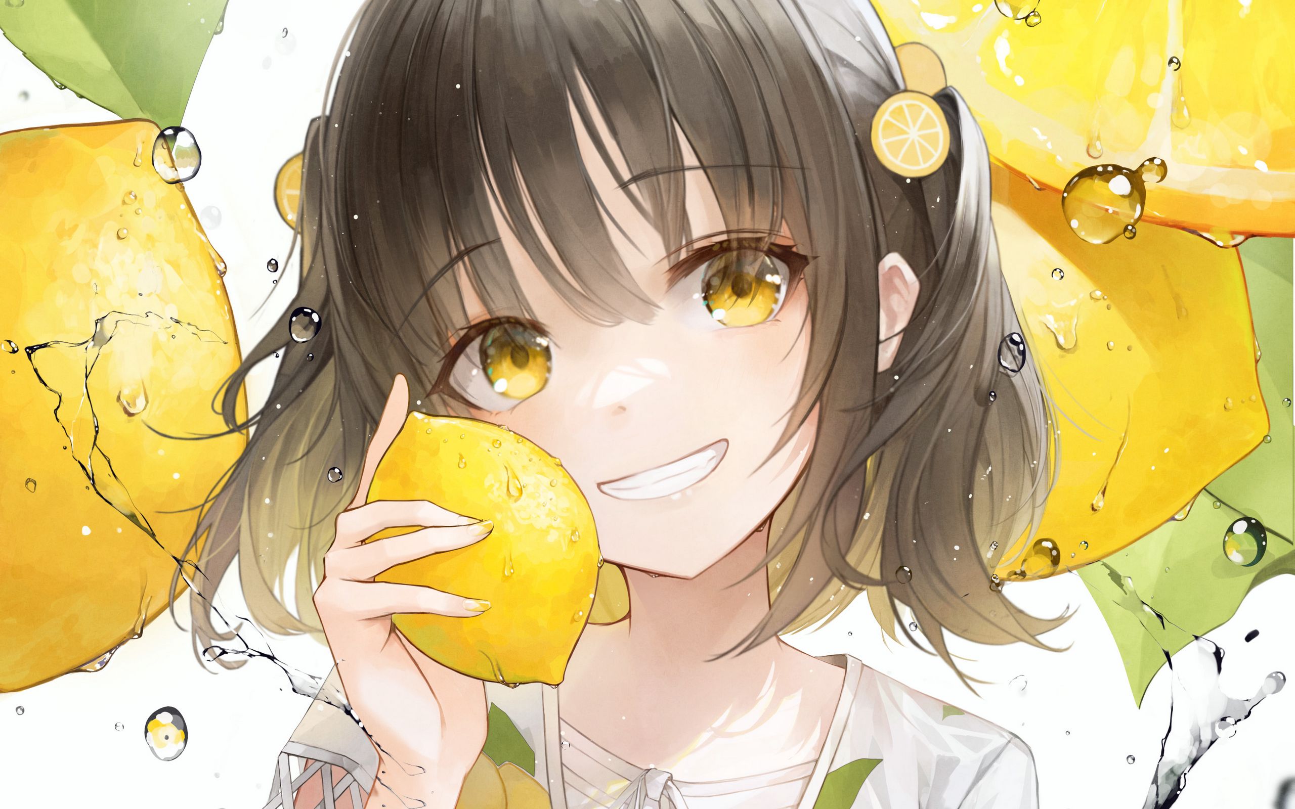 Лимонная девушки 1. Девушка с лимоном.