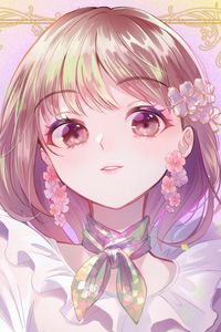Preview wallpaper girl, smile, look, cute, anime