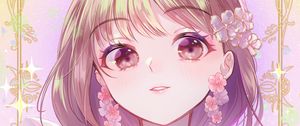 Preview wallpaper girl, smile, look, cute, anime