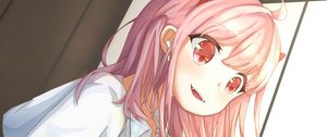 Preview wallpaper girl, smile, phone, gamer, anime