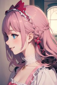 Preview wallpaper girl, smile, profile, anime, art