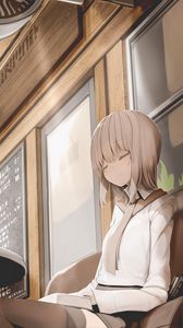 Preview wallpaper girl, smile, relax, anime, art