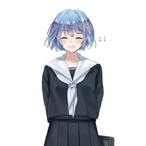 Preview wallpaper girl, smile, sailor suit, anime, blush